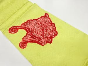 絞り鹿の子抽象模様開き名古屋帯（額縁仕立て）